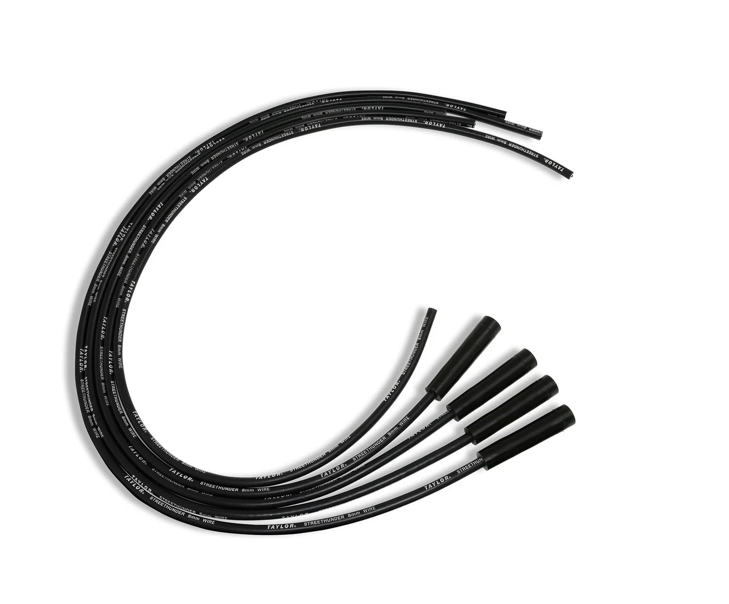Spark Plug Wire Set Universal 8mm Silicone 180_ 500 ohm_ft Street Thunder 50035
